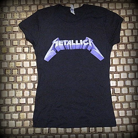 METALLICA-Logo- Girls & Ladies Cut -T- Shirt